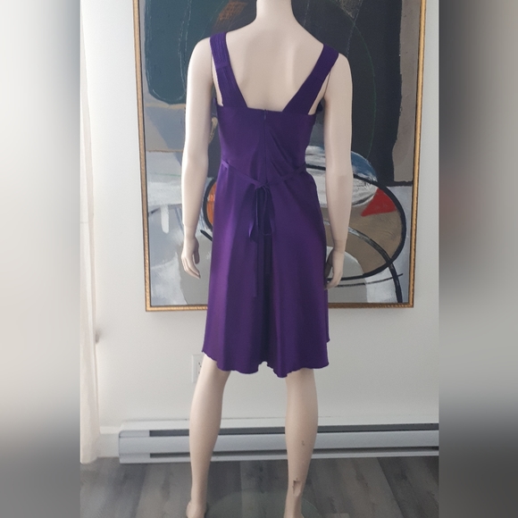 Dina Bar-El | Silk Dress with Wrap Tie - Picture 3 of 14